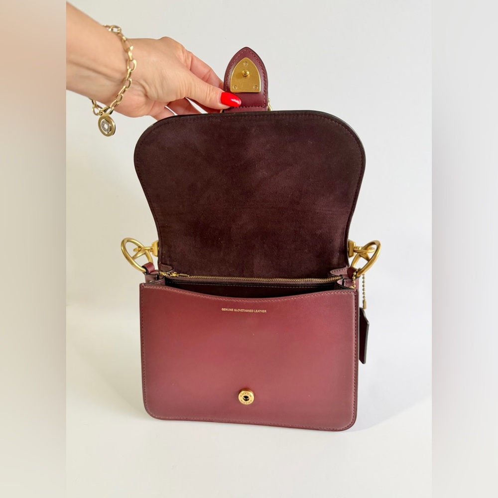 Coach Beat Shoulder Bag in Burgundy - Picture 8 of 16